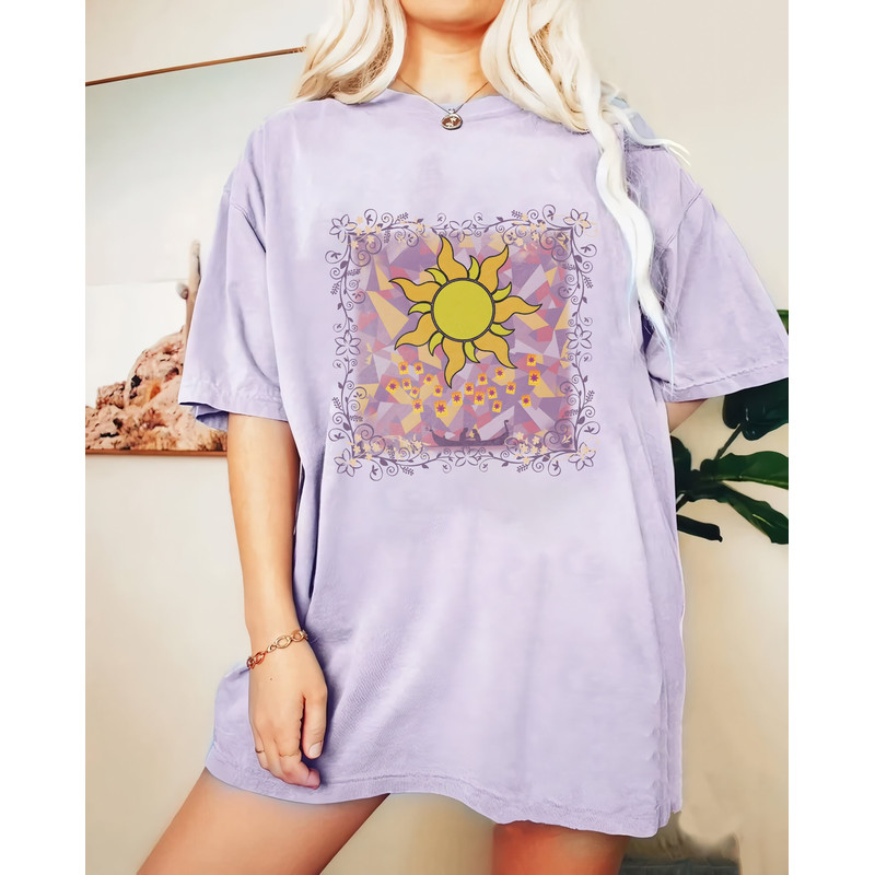 Disney Retro Tangled Rapunzel Lost Princess Lantern Co Comfort Color Shirt, Rapunzel Flynn Rider, Disney Princess Tee, Disneyland Trip Girl - 1.jpg