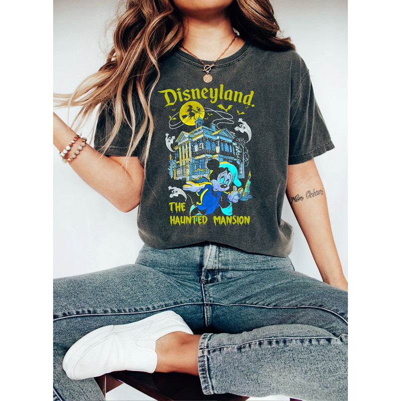 Disneyland Haunted Mansion Comfort Colors Shirt, Mickey Halloween T-Shirt, Disneyland Trip, Trick or Treat Tee, Disney Halloween Party Shirt - 1.jpg
