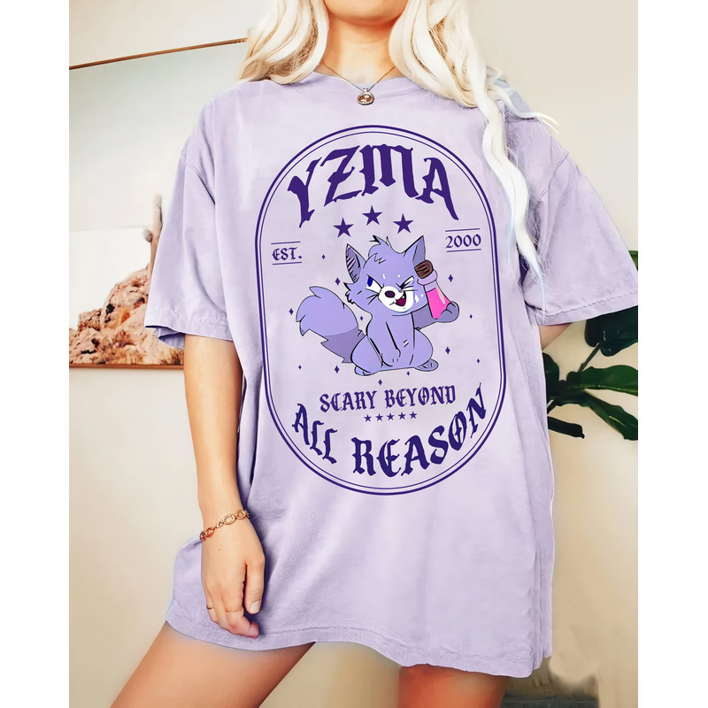 Disney Yzma Cat With Potion Comfort Color Shirt, Retro Villain Emperor’s New Groove Kuzco T-shirt, Magic Kingdom Tee, Family Birthday Gift - 2.jpg