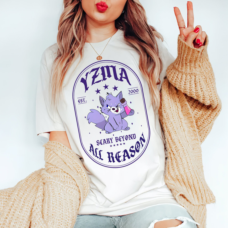 Disney Yzma Cat With Potion Comfort Color Shirt, Retro Villain Emperor’s New Groove Kuzco T-shirt, Magic Kingdom Tee, Family Birthday Gift - 3.jpg