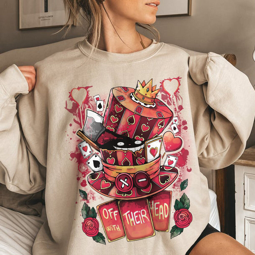 Halloween Hatter Cheshire Cat Mad Cut Off Their Head Sweatshirt, Halloween Alice in Wonderland Comfort Color Shirt, Halloween Party 2023 - 1.jpg