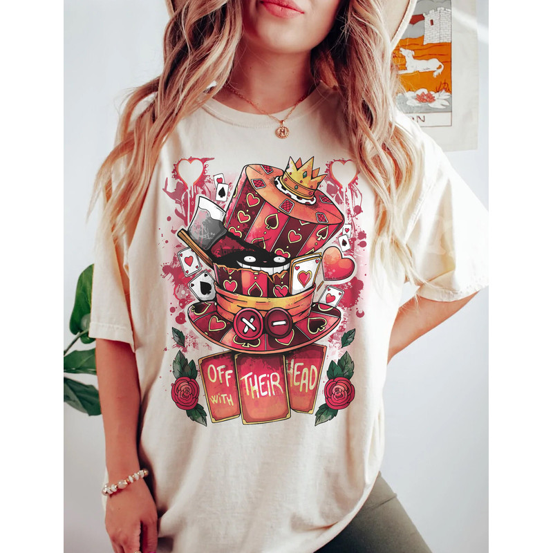 Halloween Hatter Cheshire Cat Mad Cut Off Their Head Sweatshirt, Halloween Alice in Wonderland Comfort Color Shirt, Halloween Party 2023 - 4.jpg