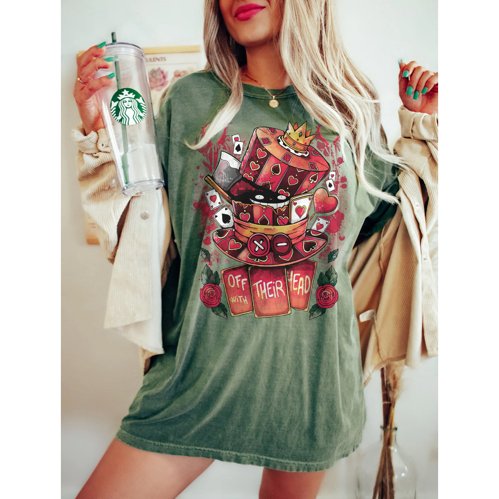 Halloween Hatter Cheshire Cat Mad Cut Off Their Head Sweatshirt, Halloween Alice in Wonderland Comfort Color Shirt, Halloween Party 2023 - 5.jpg