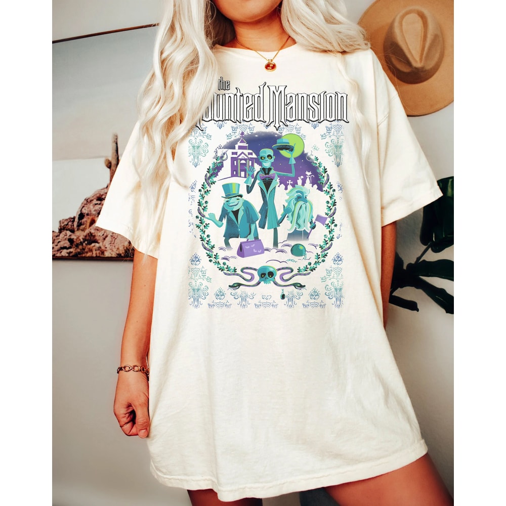 Halloween Hitchhiking Ghosts Haunted Mansion Sweatshirt, Foolish Mortals Comfort Color Shirt, Disney Halloween Party, Disneyland Trip Gift - 3.jpg