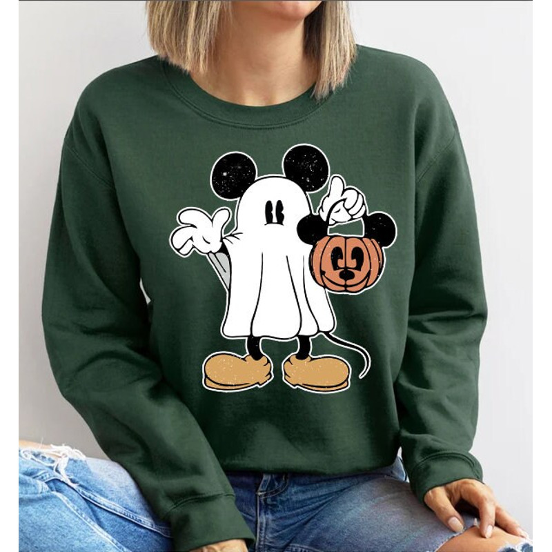 Halloween Mickey Ghost Comfort Color Shirt, Mickey Spooky Sweatshirt, Mickey's Not So Scary Halloween Party 2023, Halloween Pumpkin Shirt - 2.jpg