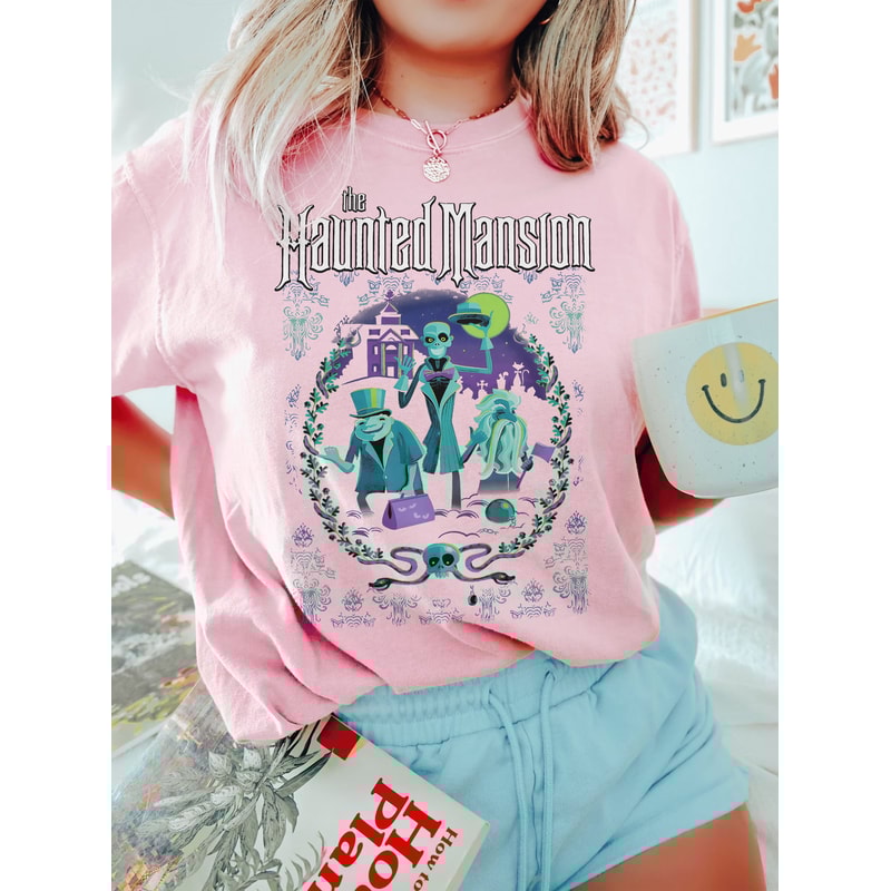 Halloween Hitchhiking Ghosts Haunted Mansion Sweatshirt, Foolish Mortals Comfort Color Shirt, Disney Halloween Party, Disneyland Trip Gift - 5.jpg