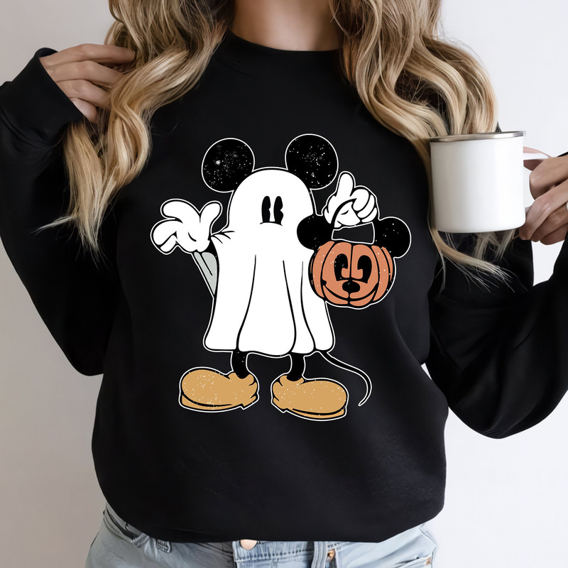 Halloween Mickey Ghost Comfort Color Shirt, Mickey Spooky Sweatshirt, Mickey's Not So Scary Halloween Party 2023, Halloween Pumpkin Shirt - 3.jpg