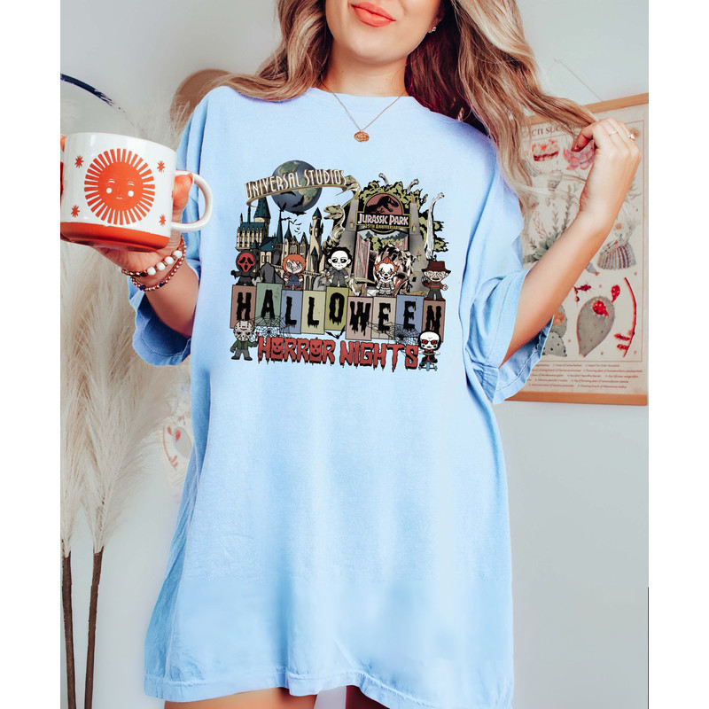 Halloween Horror Nights Universal Studios Comfort Color Shirt, Halloween Horror Characters Sweatshirt, Scary movie Shirt, Universal Studios - 3.jpg