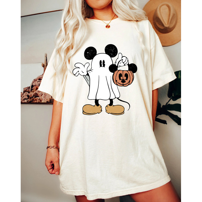 Halloween Mickey Ghost Comfort Color Shirt, Mickey Spooky Sweatshirt, Mickey's Not So Scary Halloween Party 2023, Halloween Pumpkin Shirt - 7.jpg