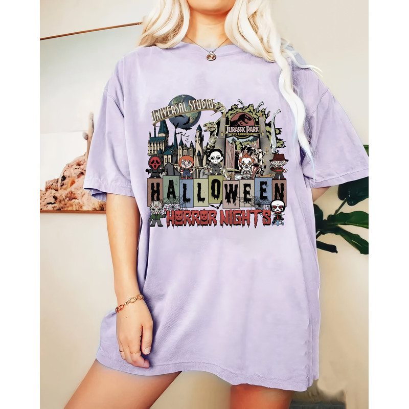 Halloween Horror Nights Universal Studios Comfort Color Shirt, Halloween Horror Characters Sweatshirt, Scary movie Shirt, Universal Studios - 7.jpg