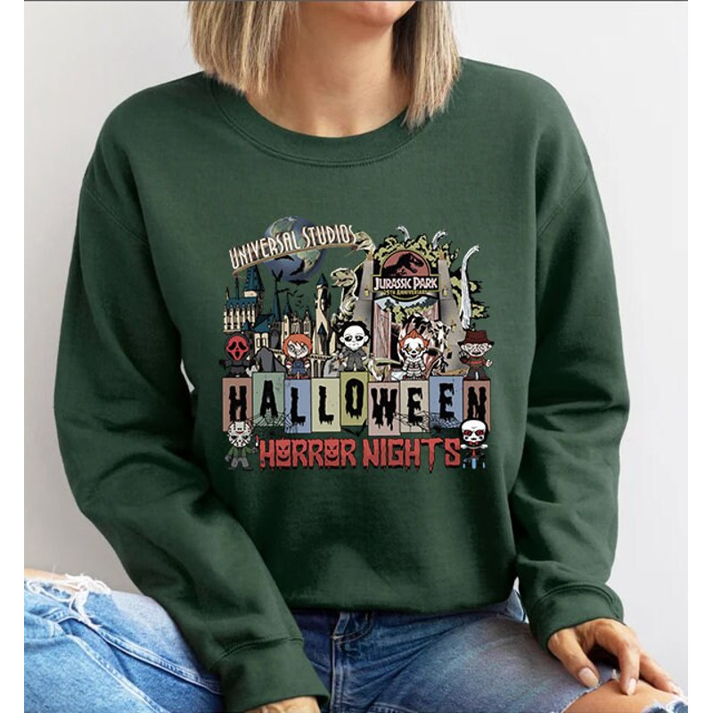 Halloween Horror Nights Universal Studios Comfort Color Shirt, Halloween Horror Characters Sweatshirt, Scary movie Shirt, Universal Studios - 8.jpg
