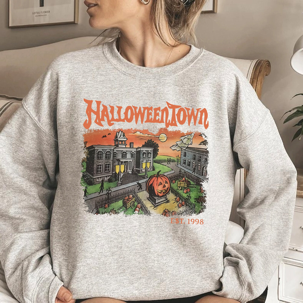 Halloweentown Spooky Sweatshirt, Vintage Halloweentown Shirt, Halloween Party 2023, Funny Halloween Shirt, Halloween Gift, Disney Halloween - 2.jpg