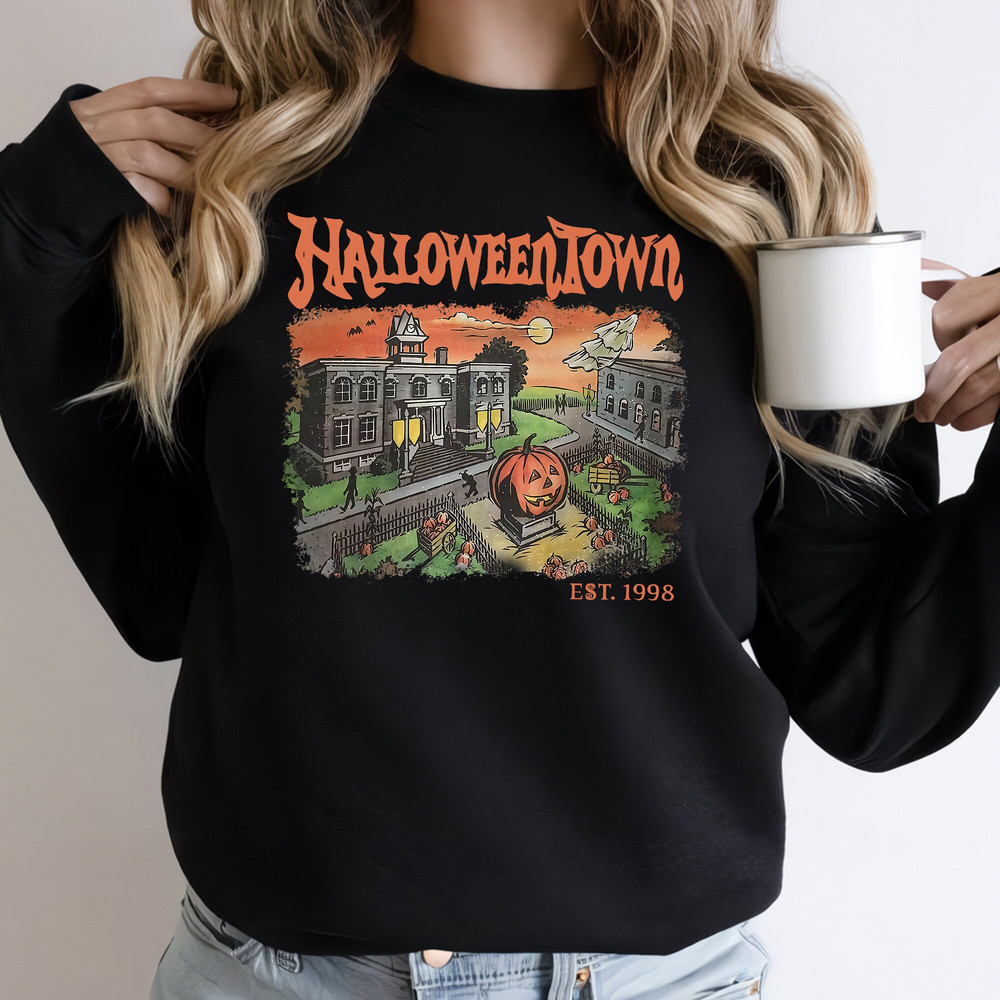 Halloweentown Spooky Sweatshirt, Vintage Halloweentown Shirt, Halloween Party 2023, Funny Halloween Shirt, Halloween Gift, Disney Halloween - 3.jpg