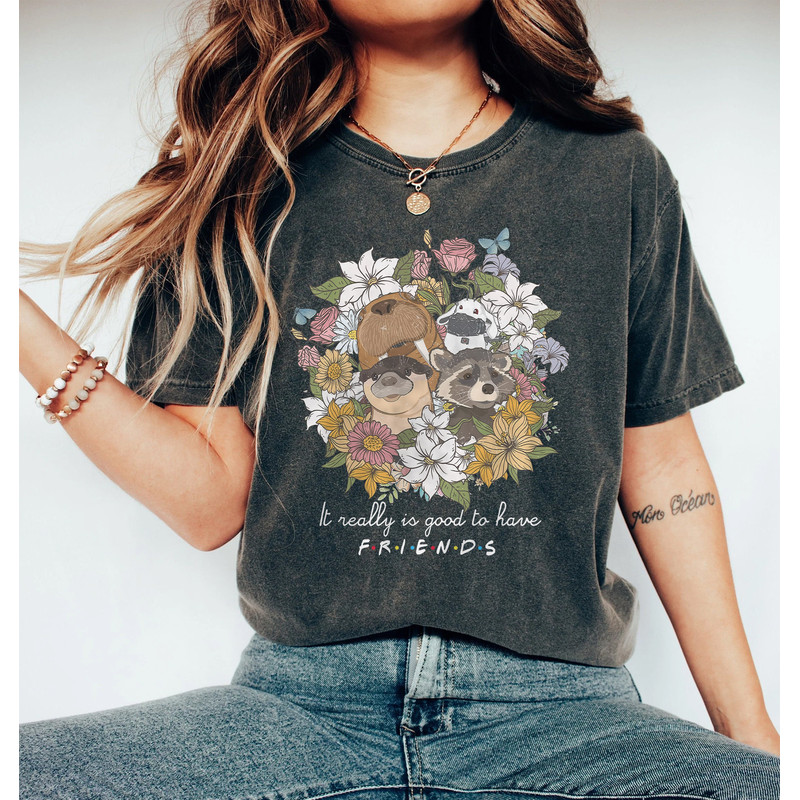 It Really Is Good To Have Friends Comfort Color Shirt, Lylla Rocket Teefs Floor Guardians of the Galaxy 3 T-Shirt, Rocket The Racoon Tee - 2.jpg