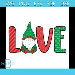 Christmas Gnome Love Svg, Christmas Svg, Gnome Svg, Happy Holiday Svg, Xmas Svg