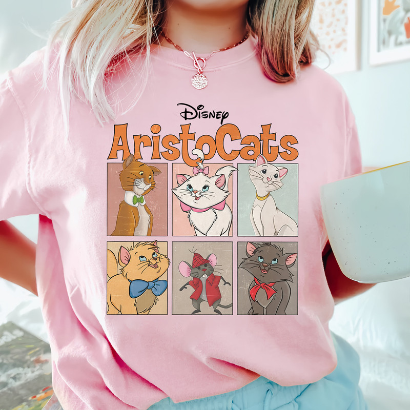 Retro Aristocats Comfort Colors Shirt, Disney Marie Berlioz Toulouse Shirt, Vintage Disneyworld Cats T-shirt, Cat Lovers, Magic Kingdom Tee - 5.jpg