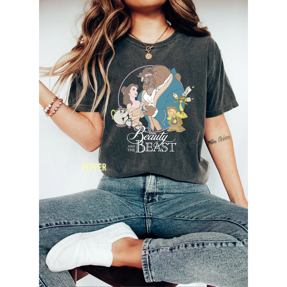Retro Disney Beauty And The Beast Classic Comfort Color Shirt, Magic Kingdom Tee, Disneyland Vacation Holiday Trip T-shirt, Princess Shirt - 2.jpg