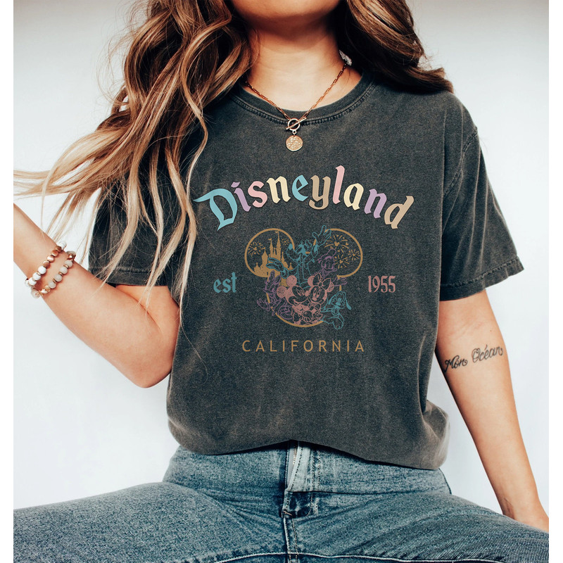 Retro Disneyland Est 1955 California Shirt, Vintage Disneyland Shirt, Mickey And Friends shirt, Disney's Gift, Disney Trip Shirt - 2.jpg