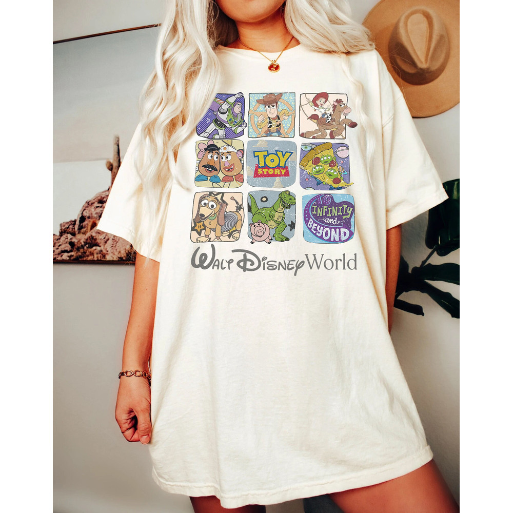 Retro Toy Story Friends Comfort Colors Shirt, Buzz Lightyear and Woody T-Shirt, Disney Pixar Tee, Toy Story Friends Shirt, DisneyWorld Shirt - 1.jpg