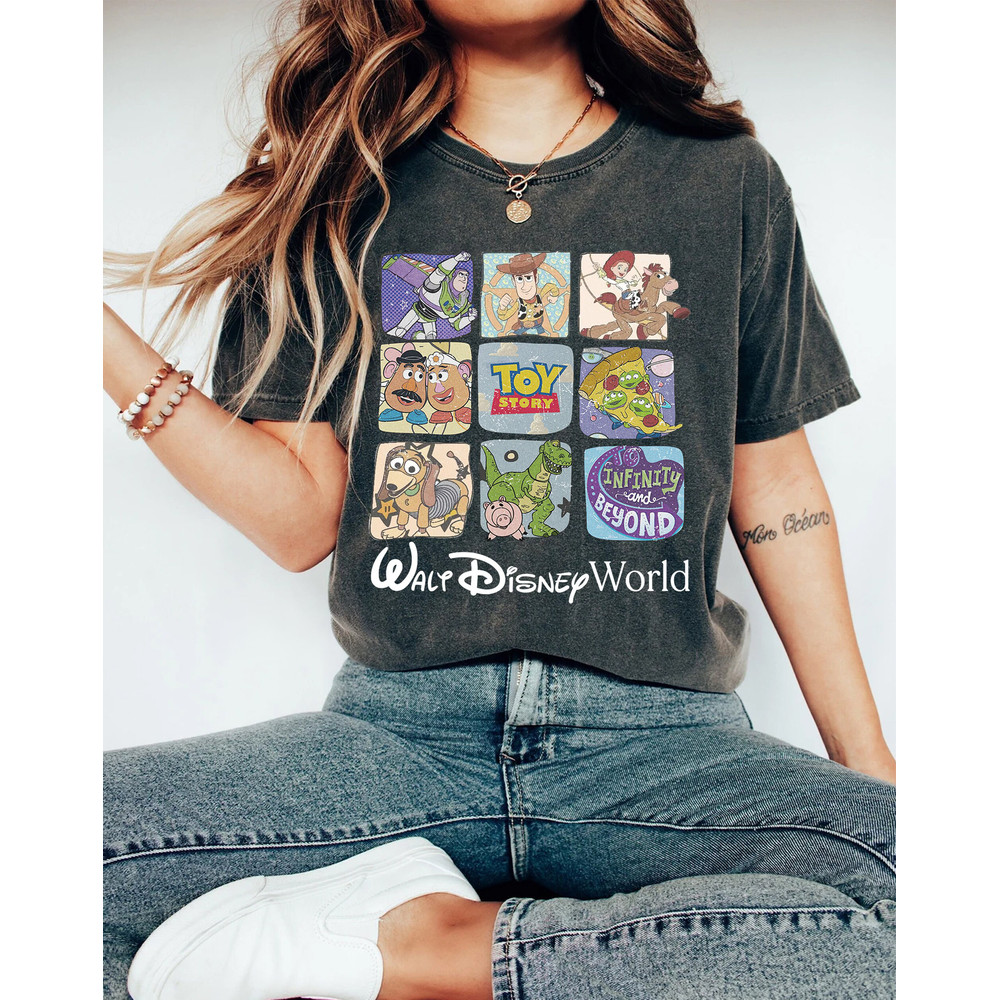 Retro Toy Story Friends Comfort Colors Shirt, Buzz Lightyear and Woody T-Shirt, Disney Pixar Tee, Toy Story Friends Shirt, DisneyWorld Shirt - 2.jpg