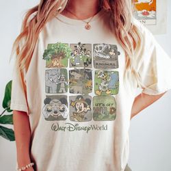 retro walt disney world comfort colors shirt, vintage mickey and friends shirt, disney trip shirt, disney family shirt,