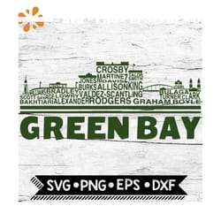 green bay packers, pro football, team skyline, svg, sport