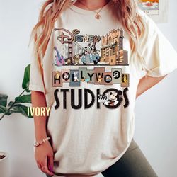 vintage disney hollywood studios comfort colors shirt, hollywood studios trip shirt, disney family vacation, retro disne