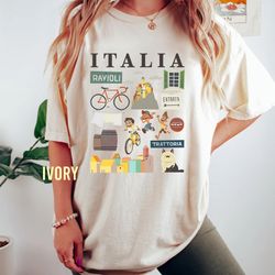 vintage disney pixar luca italia icons comfort color shirt, gift for boy girl birthday tee, disney luca and friends shir