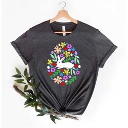 floral easter egg shirt,easter day gift for her,cute easter egg flower tee,womens easter t-shirt,egg hunt shirt
