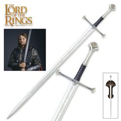 anduril sword of the king | official lord of the rings replica by lavish knives | 40 stainless steel aragorn sword