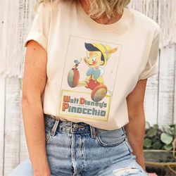 vintage pinocchio shirt, pinocchio t-shirt, jiminy cricket shirt, magic kingdom shirt, pinocchio disney shirt, disney fa