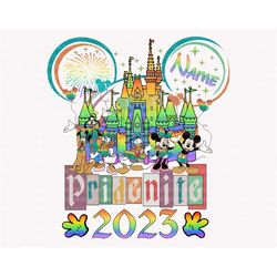 lgbt pridenite 2023 svg, mouse and friends svg, rainbow flag svg, equality svg, support lgbt rights, lgbt community svg,