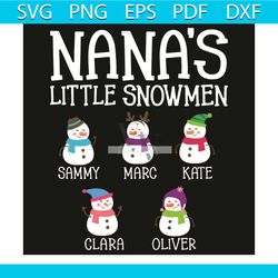 nana is little snowmen svg, christmas svg, snowmen svh, little snowmen svg, merry christmas svg, christmas day svg, chri