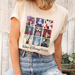 retro disney villains characters maleficent ursula evil queen hades shirt, villians disney, maleficent evil queen cruell