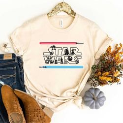 Disney Star Wars Shirt, Custom Text Star Wars Characters, Disney Family Shirt, Disney Balloons Group Shirt, Star Wars Tr