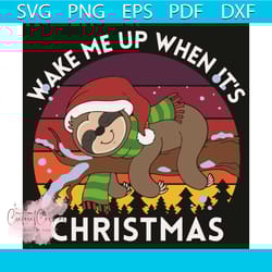 wake me up when it is christmas svg, christmas svg, koala bear svg, koala christmas, sleeping koala svg, cute koala svg,