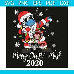 merry christ mask 2020, christmas svg, santa claus svg, funny santa claus svg, merry christ mask svg, santa wearing mask