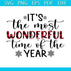 it's the most wonderful time of the year svg, christmas svg, snow svg