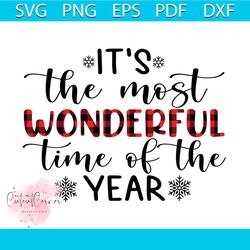 it's the most wonderful time of the year svg, christmas svg, snow svg