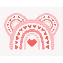 valentine mouse svg, rainbow heart svg, funny valentine's day, valentine's day, retro valentines svg, valentines pink he