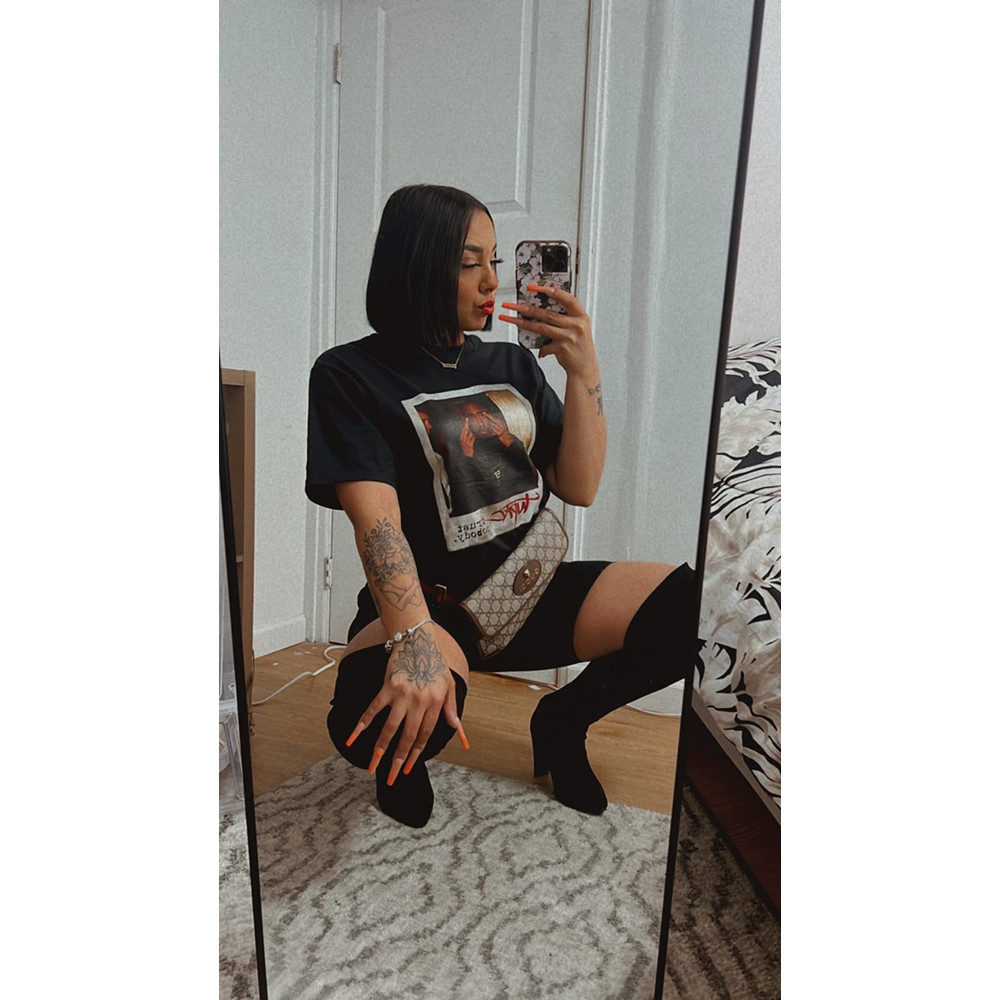 Tupac Trust Nobody Photo Short Sleeve T-Shirt, Black, Small.jpg