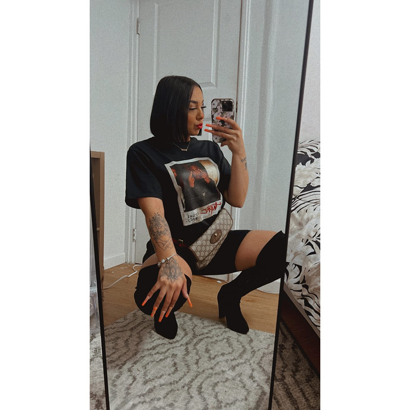 Tupac Trust Nobody Photo Short Sleeve T-Shirt, Black, Small.jpg