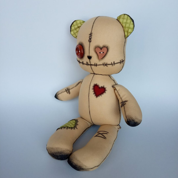 teddy-bear-handmade-goth-doll