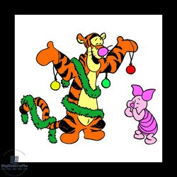 winnie and piglet svg, disney svg, pooh svg, winnie svg, piglet svg, christmas svg, disneyland svg, disney movie svg, di