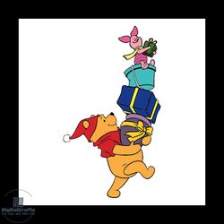 pooh and piglet svg, disney svg, pooh svg, winnie svg, piglet svg, christmas svg, disneyland svg, disney movie svg, disn