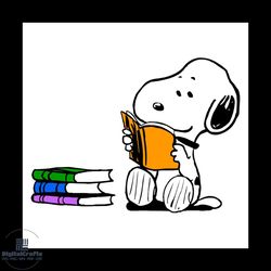 snoopy love reading svg, disney svg, snoopy svg, peanuts svg, reading svg, disneyland svg, disney movie svg, snoopy movi