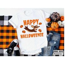 Halloween Png, Halloween Svg, Dachshund Hound, Happy Halloweenie Png, Halloween Tshirt Sublimation Design, Funny Dog Quo