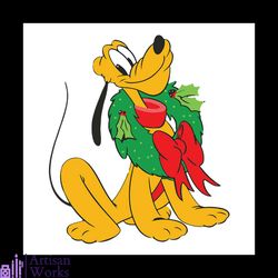 christmas pluto svg, disney svg, christmas svg, mickey svg, mickey mouse svg, pluto svg, funny pluto svg, christmas day