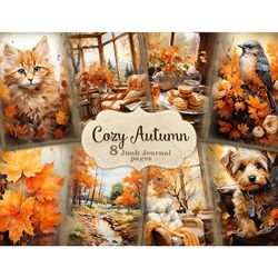 Cozy Autumn Junk Journal Page | Fall Printable Paper