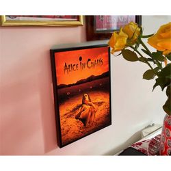 guns n' roses, alice in chains - dirt album poster, no framed